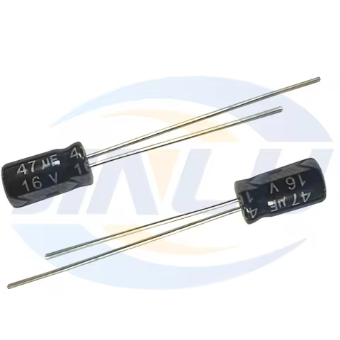 50pcs 16V47uf 4x7mm Aluminum Electrolytic Capacitor 47uf16v 16v 47uf 16wv 47mf 16vdc 47FD 16v47mf 47