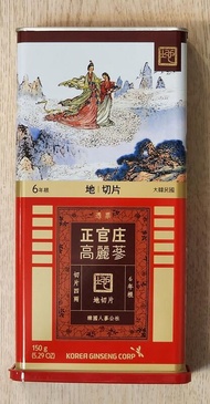 正官庄 全新未拆封 台灣專櫃公司貨 地蔘切片150g / 正官莊 地切 人參