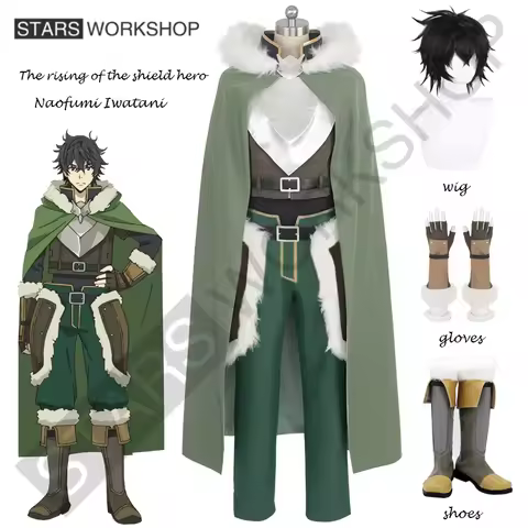Anime The Rising Of The Shield Hero Cosplay Naofumi Iwatani Cosplay Costumes Men Women Uniform Hallo