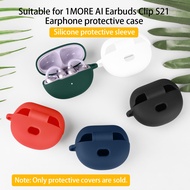 for 1MORE AI Earbuds Clip S21 Earphone Bluetooth earphone protective cover silicone soft casesimple 