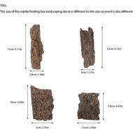 4pcs Reptile Bark Decor Wood, Natural Cork Bark, Bark Cork Hides Water Bark Tube Decor,Reptile Bark 