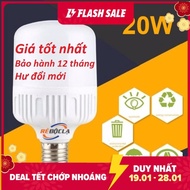 Bộ 10 bóng đèn Led 20W đuôi E27-Bảo hành 12 tháng.