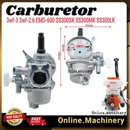 Carburetor 3wf-3 3wf-2.6 EMD600 SS300SK SS300MK SS300LK Mist Blower Sembur Padi Kasei Ogawa Europe H