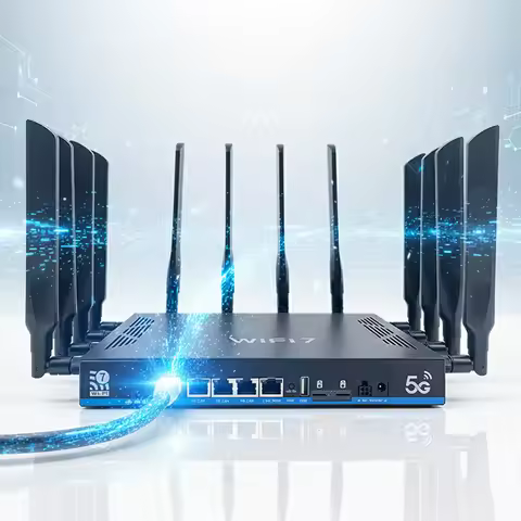 MT7988AV Quad Core 2.5G WAN 2.5G LAN New X75 4G 5G WiFi Router SA NSA Lock VPN Dual SIM Card Network