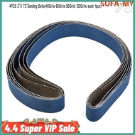 [SUFA]4pcs 2"x 72" 40/60/80/120Girt Ceramic Sanding Belts Bands Coarse Grinding