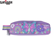 Australia Smiggle Original Children Pencil Bag Girls Pencil Case Purple Butterfly Clutch Cute Statio