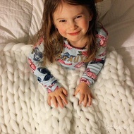 Photography Props Nordic Thick Yarn Blanket Handwoven Blanket Wool Blanket Yarn Blanket ins Icelandi