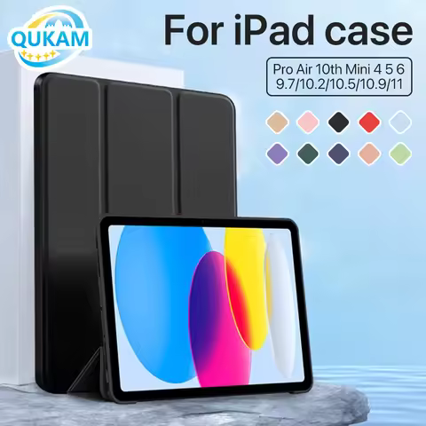 For iPad 2025 A16 Drop Resistant Tablet Case Magnetic Pu Leather Stand For iPad 10.2 5t 6th Air 1 2 