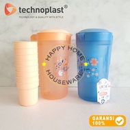 TECHNOPLAST New KATA Waterjug Set Of 8pcs Ice Glass Drinking Water Jug
