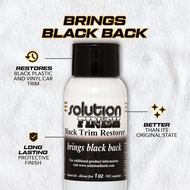 Solution Finish Black Plastic & Vinyl Restorer Trim Restore Trim Coating 1oz 30ml