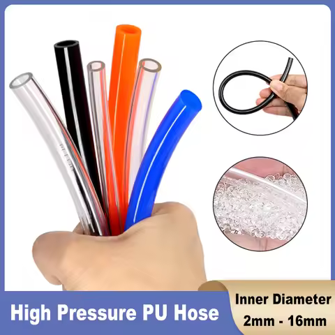 1~10m Polyurethane Tubing Air Hose 3x2/4x2.5/5x3/6x4/8x5/12x8/14x10/16x12/18x14/20x16mm PU Tube Pneu