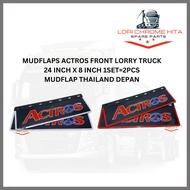 1set 2pcs Mudflap Thailand Depan Bumper Bottom Getah Bumper Siam Trailer Lori Truck Truckers kelsa M
