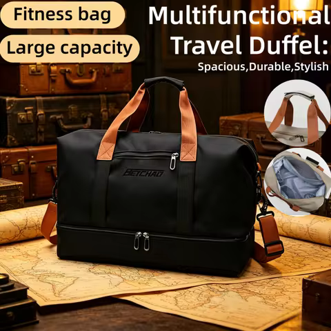 Large Capacity Waterproof Travel Fitness Bag Sports Duffel Bag Men Portable Luggage Workout Gym Bag 