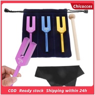 ChicAcces Aluminum Alloy Tuning Fork Music Tuning Fork 3pcs Aluminum Tuning Fork Set 4096/4160/4225h