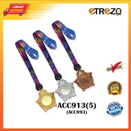 Plastik Medal -  ACC913(5)-SUBLIMATION / PLASTIC PATTERN H.MEDAL C/W SUBLIMATION RIBBON with Artwork