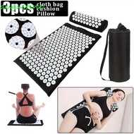 AUGUSTINE Acupressure Massage Mat and Pillow, Cloth Storage Bag Pillow Set Yoga Acupressure Mat, Foot Massager Relax Neck Back Acupressure Yoga Mat Fitness