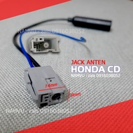 Antenna jack adapter for HONDA car CD player