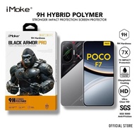 iMoke 9H Black Armor Pro Impact Screen Protector For Xiaomi Poco F7 Pro/F6/F5/F4/F3/F2/F1