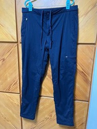 UNIQLO品牌，潑水保暖(內絨裡）長褲/雪褲/衝鋒褲，size:L深藍色，腰平量42公分（16吋）/圍82公分（W32),臀48，襠29公分，腿26公分，褲長94公分。8成5新.男女可穿。有6個口袋