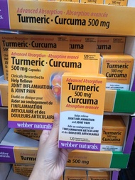 [Costco代購] Webber Naturals 薑黃素精華膠囊 Advanced Turmeric (120粒) 買2件起包順豐自取