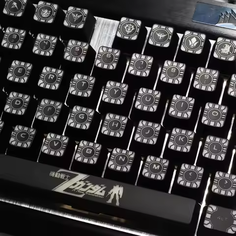 1 set high-end backlit keycap for mechanical keyboard black hole coating key cap for Corsair K70 K95