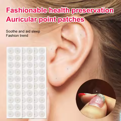 200 Pcs Stickers Ear Bean Massage Points Suite Patch Acupoint Press Seed Energy Stone Chinese Acupun