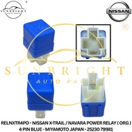 NISSAN X-TRAIL / NAVARA POWER RELAY ( ORG ) 4 PIN BLUE - MIYAMOTO JAPAN - 25230 79981