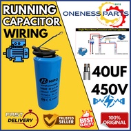 40UF Capacitors CBB60 40UF 450V Motor Air Compressor Start capacitor 450VAC 40uf