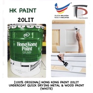 [100% ORIGINAL] HONG KONG PAINT 20LIT QUICK DRYING UNDERCOAT METAL & WOOD PAINT (WHITE) *NIPPON / DU