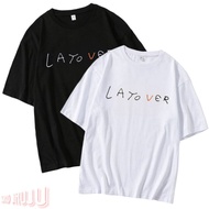 KATUN 30s Combed Cotton T-Shirt, Taehyung Bangtan V Lay Over VER Screen Printing. Unisex Handwriting