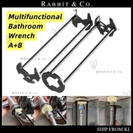 R&C  Spanar Pelbagai Fungsi Sinki Paip Ruang Sempit | Multifunction Sink Faucet Wrench Tool