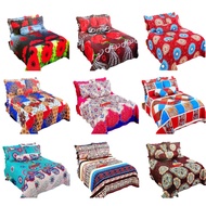 CADAR QUEEN PATCHWORK SET / BEDSHEET PATCHWORK 3Pcs