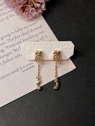 Avon 雅芳淡金色迷你電話耳夾