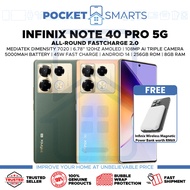 [Malaysia Set] Infinix Note 40 | Infinix Note 40 Pro 5G (256GB ROM | 8GB RAM) 1 Year Infinix Malaysia Warranty