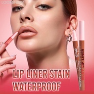 LOOKSHOW Lip Liner Pencil Long Lasting Waterproof Smudge Proof Nude Pink Brown Lip Liner Makeup Matt