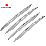 4Pcs ABS Chrome Front Fog Lamp Cover Trim for   E Class W213 E200 E300 2016 2017 2018 2019 E43 Car A