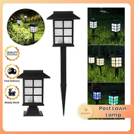 Solar Powered Post Lawn Lamp House Light Waterproof Outdoor Pelita Lampu Jualan Murah Led Home Flash