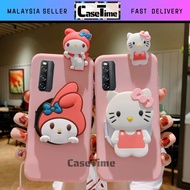 Huawei Nova 4e 7i 7 se Y9 prime Honor 9x 3D hello kitty melody mirror stand sweet soft case 手机壳