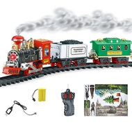 Remote Control Conveyance Car Electric Steam e RC Track Train Simulation Model Rechargeable Set Model Kids Toy Gift Hot