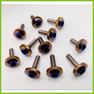 ★ ∞ ☼ Gr5 titanium bolts bodybolt footboard plate bolt heat guard Itsalaya/burn design per pc