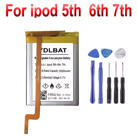 3000mAh Replacement SSD HD upgrade battery for ipod 5th gen video 30gb ipod 6th gen classic 80gb 120