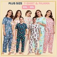 2XL-3XL PLUS SIZE TSHIRT PAJAMA
