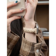 Waist Leather band for Smart watch genuine S10 strap S9/S8 apricot Apple watch strap iwatch7/6/5/4/3