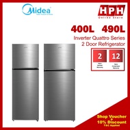 Midea 2 Door Fridge 400L / 490L MDRT489MTB46 MDRT580MTB46 Midea Peti Sejuk