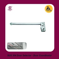 ECREW SUS 304 Stainless Steel L-Shape Door Selector Door Coordinator