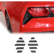 Hiasan Gril Lampu Belakang Sekhyna Serat Karbon Lembut 10PCS Serasi dengan Corvette C7 Stingray 2014