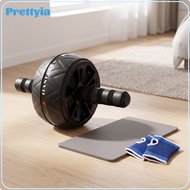Prettyia Non-Slip Ab Wheel with Kneeling Pad Floor-Friendly Abdominal Roller with Gloves Comfortable