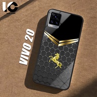 HP Casing VIVO V20 Softcase VIVO V2025 V2024 Glossy Case Shiny Glass Casing Protective Mobile Phone 