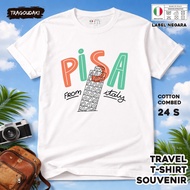 ITALY SOUVENIR T-SHIRT 30 WEAR ITALY COUNTRYTAG COTTON 24S SOUVENIR PREMIUM GIFT