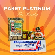 Package Bu Rudy'sPLATINUM - Onion Sambal 110 Gr, Onion Sambal 50Gr, Yu Djum Gudeg Canned Tofu Eggs, 